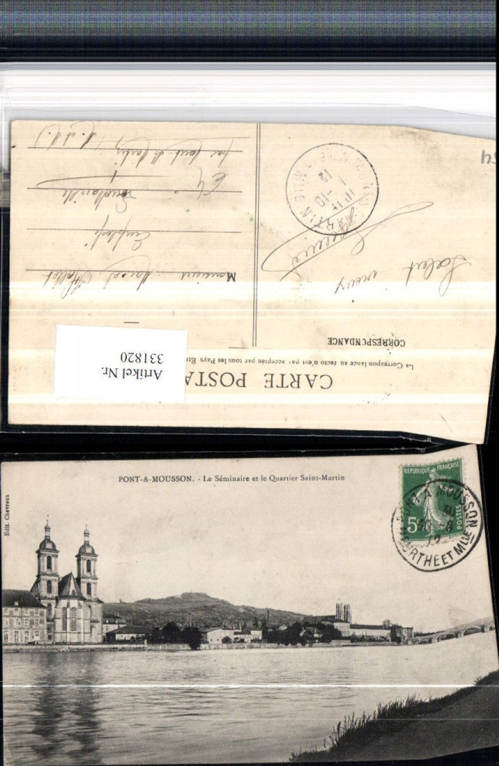 331820,Lorraine Meurthe-et-Moselle Pont-a-Mousson Le Seminaire et le Quartier Saint-Martin church
