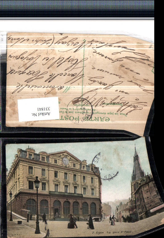 331841,Rhone-Alpes Rhone Lyon La gare St-Paul Bahnhof Straßenansicht