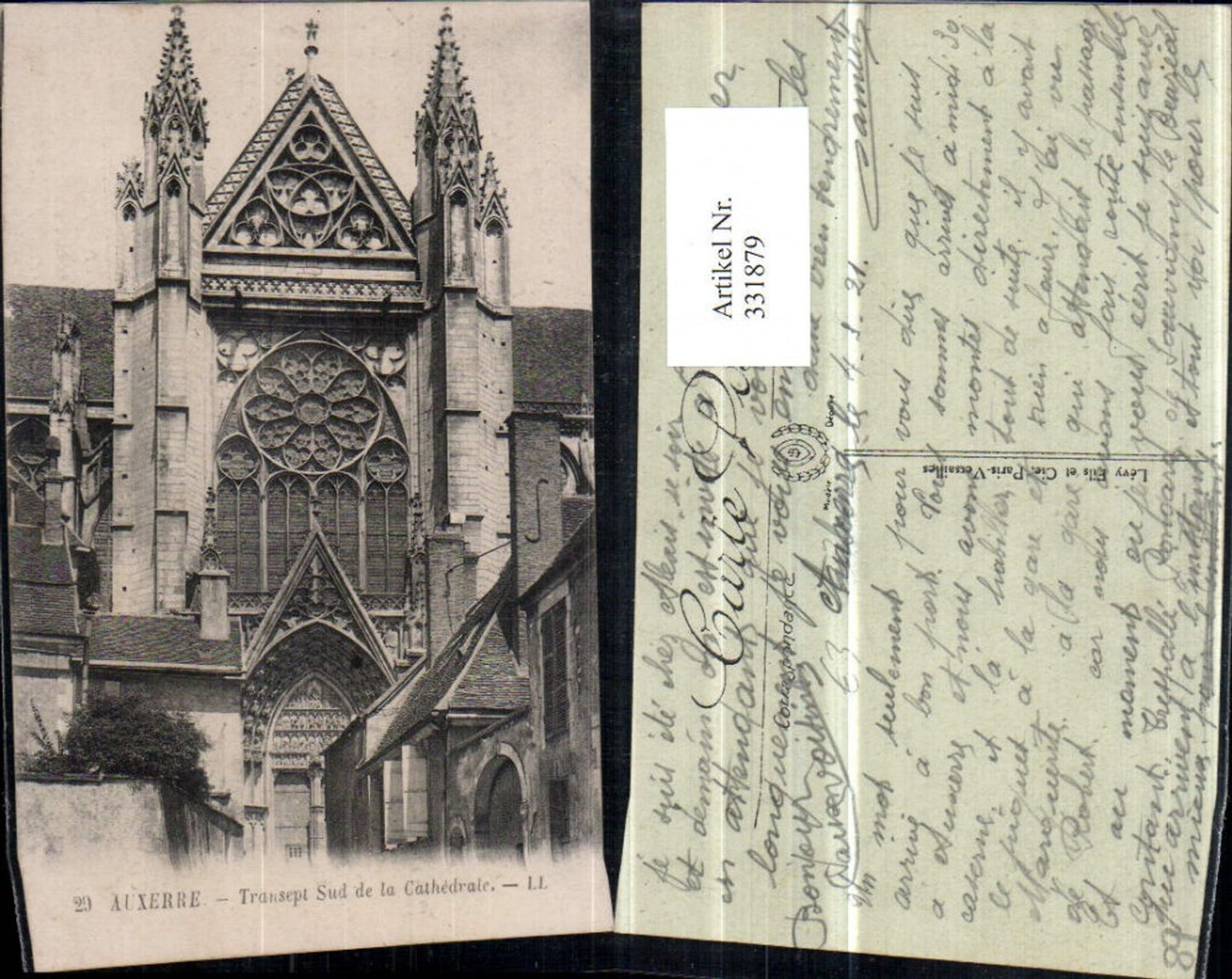331879,Burgund Yonne Auxerre Transept Sud de la Cathedrale Kirche