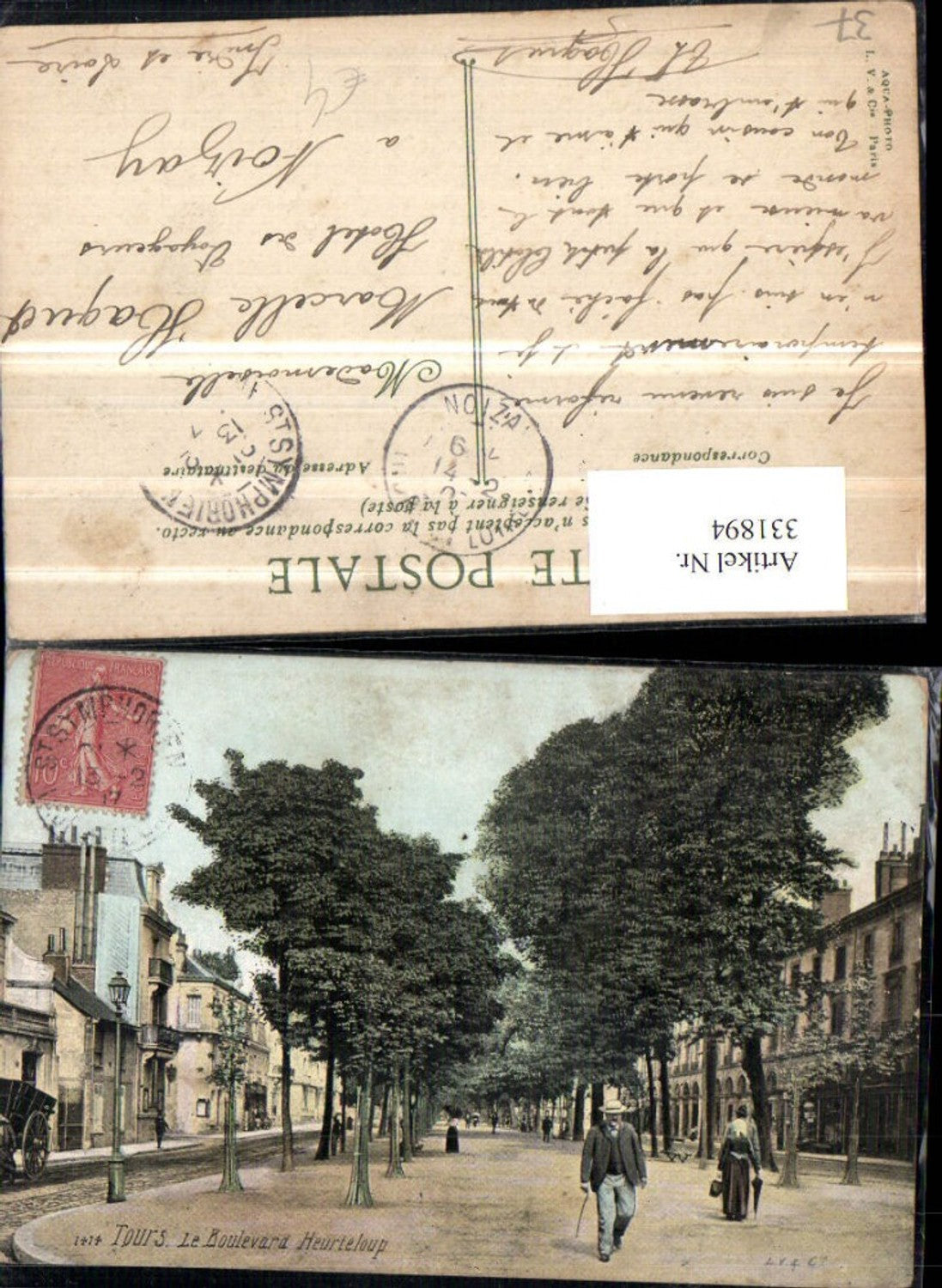 331894,Centre Indre-et-Loire Tours Le Boulevard Heurteloup Straßenansicht