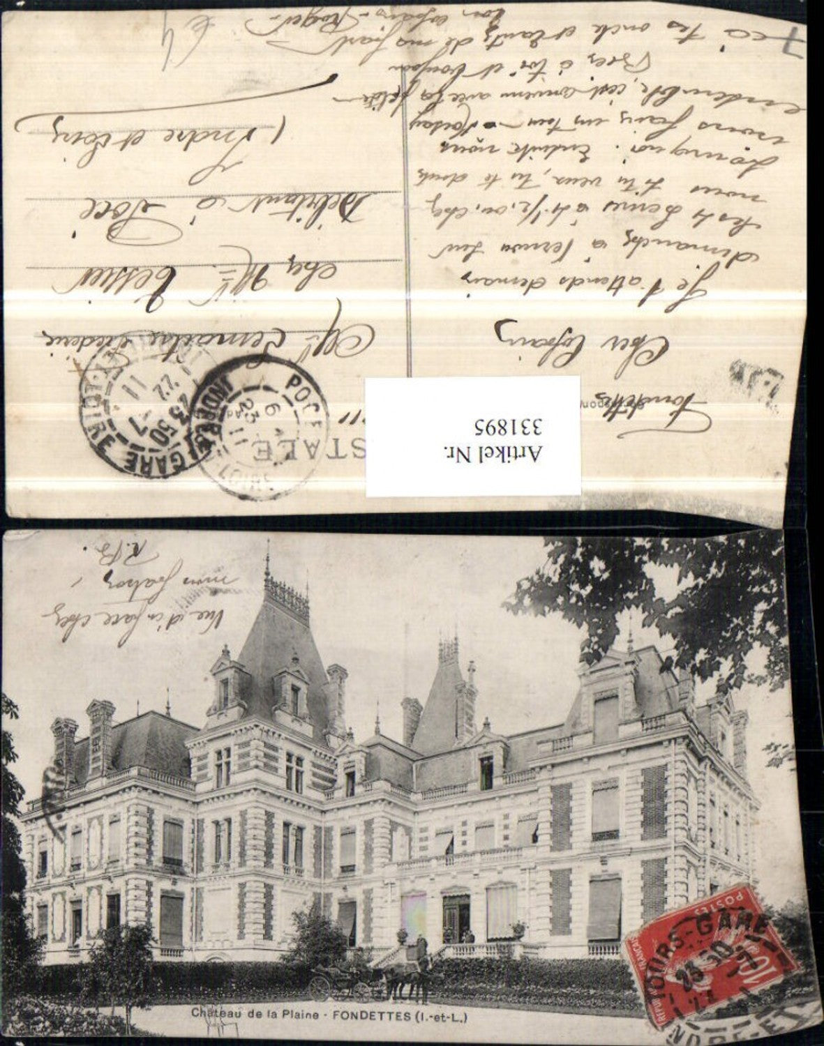 331895,Centre Indre-et-Loire Fondettes Chateau de la Plaine Schloss