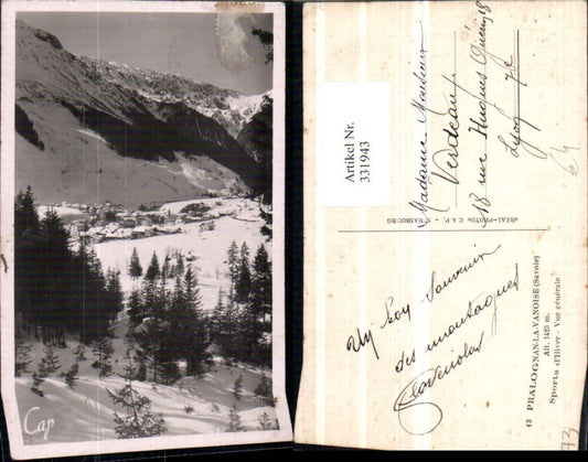 331943,Rhone-Alpes Savoie Pralognan-la-Vanoise Vue generale Totale Bergkulisse Winterbild
