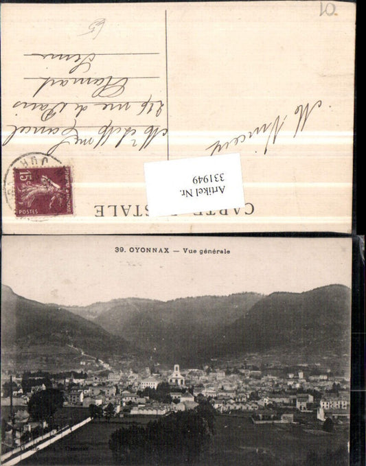 331949,Rhone-Alpes Ain Oyonnax Vue generale Totale