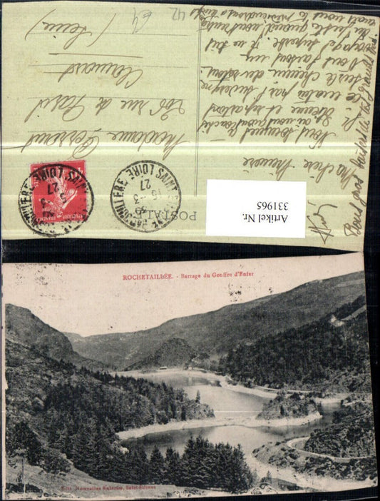 331965,Rhone-Alpes Loire Rochetaillee Barrage du Gouffre d'Enfer Talsperre