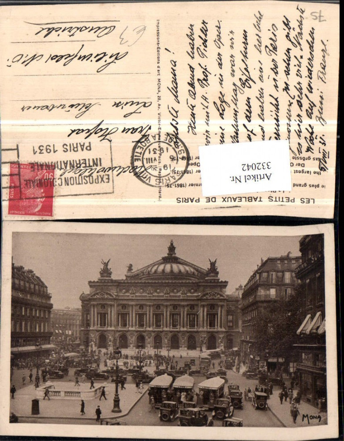 332042,Ile-de-France Paris La Place de l'Opera Oper Gebäude