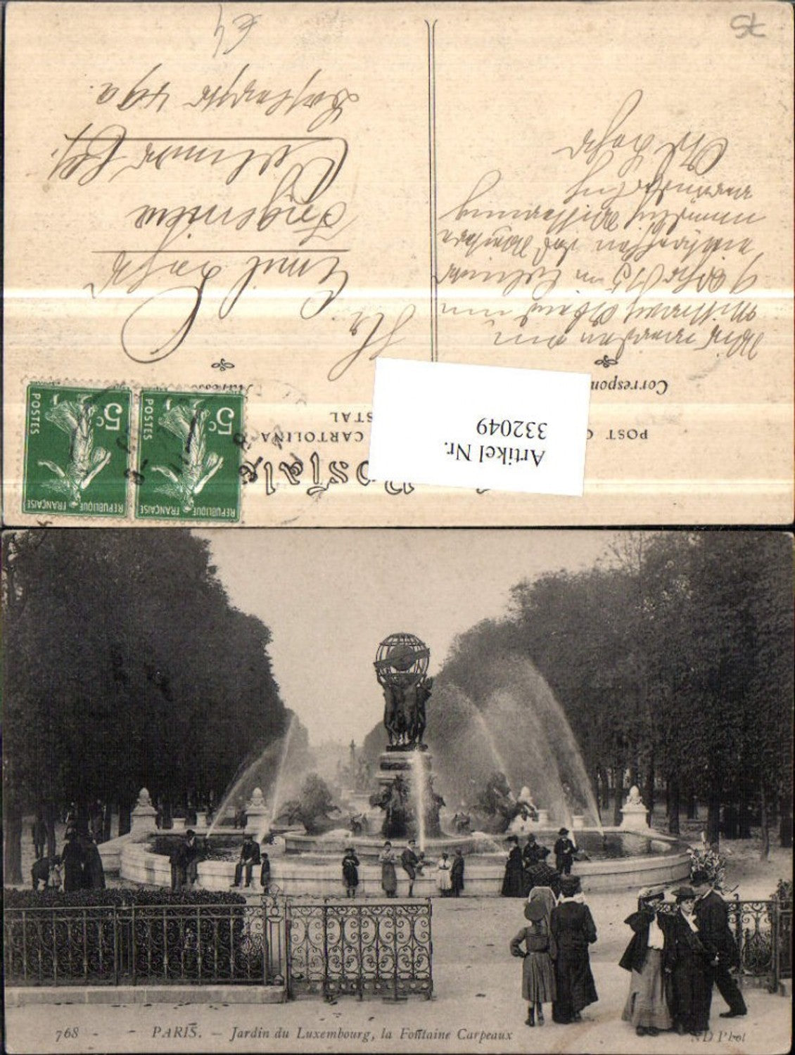 332049,Ile-de-France Paris Jardin du Luxembourg la Fontaine Carpeaux fountain