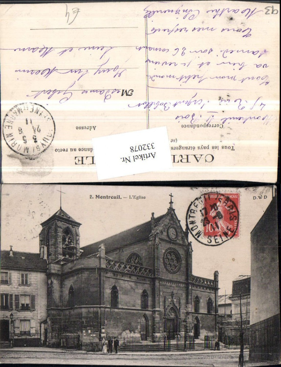 332078,Ile-de-France Seine-Saint-Denis Montreuil L'Eglise Kirche