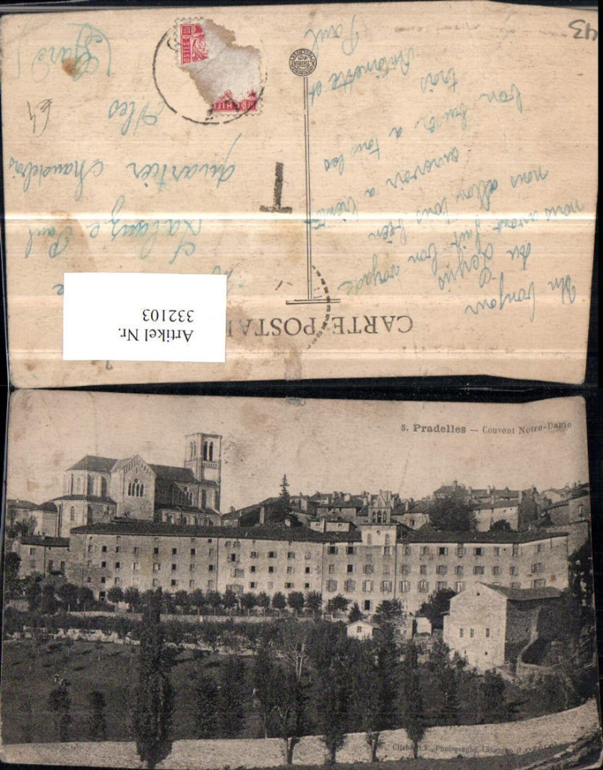 332103,Auvergne Haute-Loire Pradelles Couvent Notre-Dame Kirche
