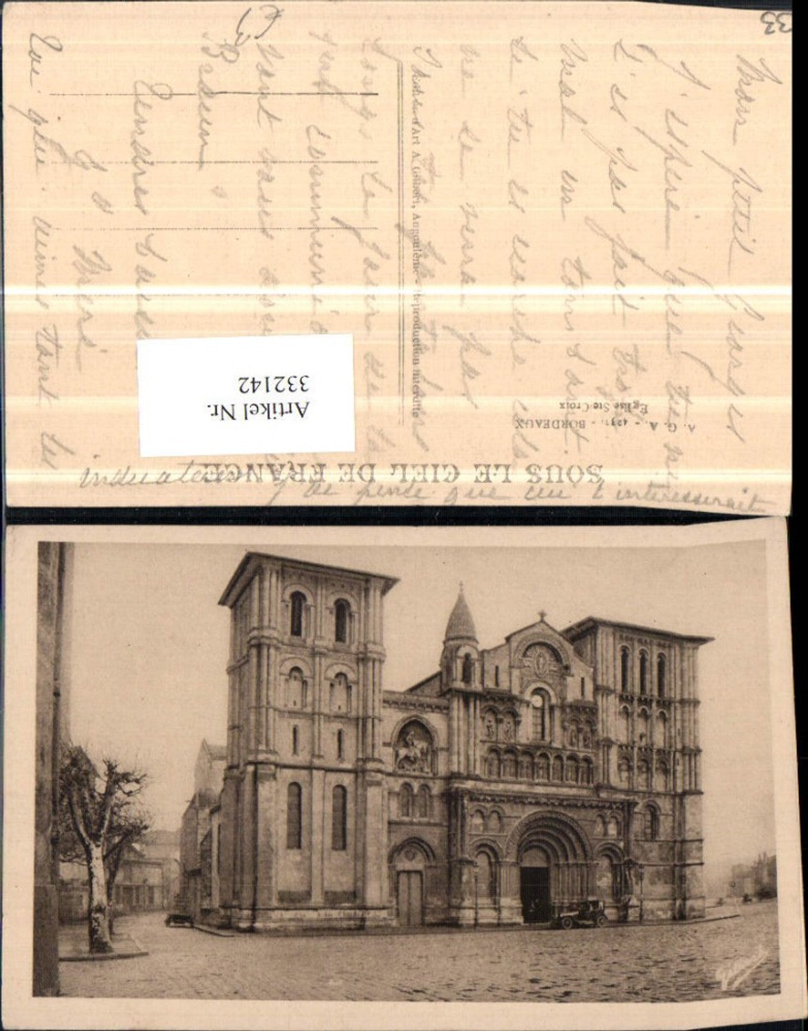 332142,Aquitanien Gironde Bordeaux Eglise Ste-Croix Kirche