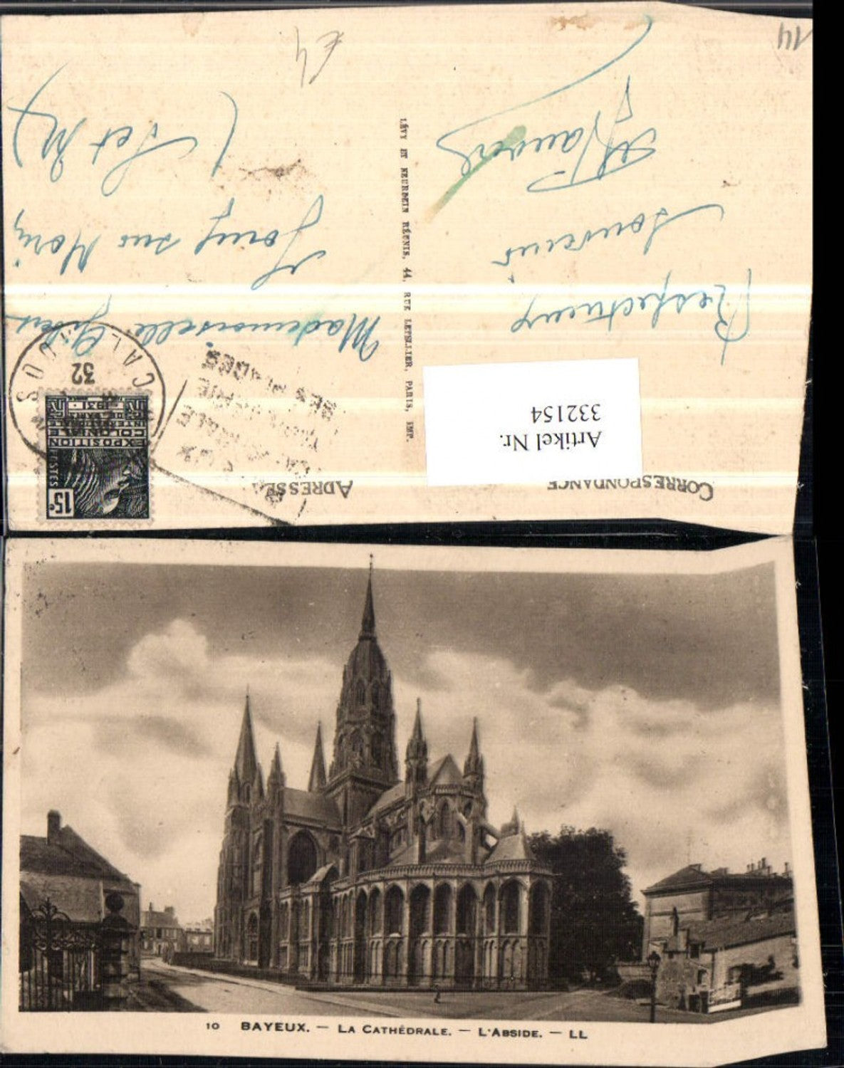 332154,Basse-Normandie Calvados Bayeux La Cathedrale l'Abside Kirche
