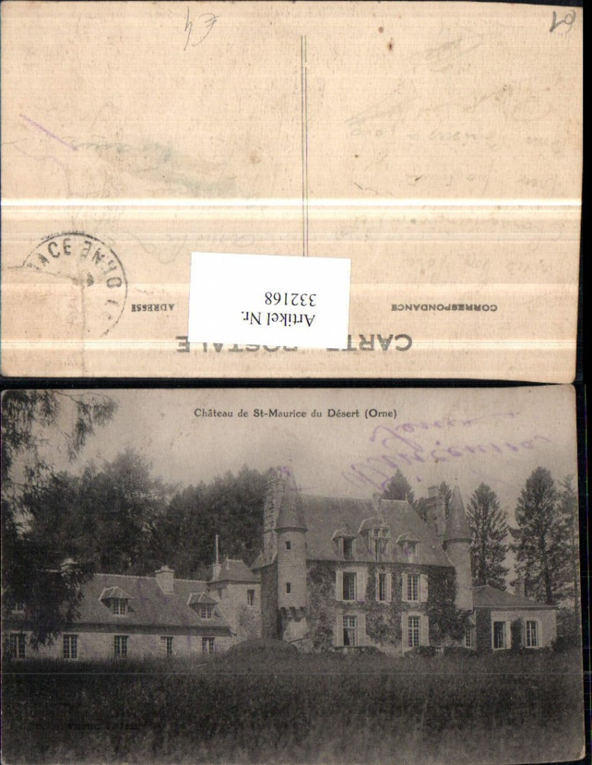 332168,Basse-Normandie Orne Chateau de St-Maurice du Desert Schloss