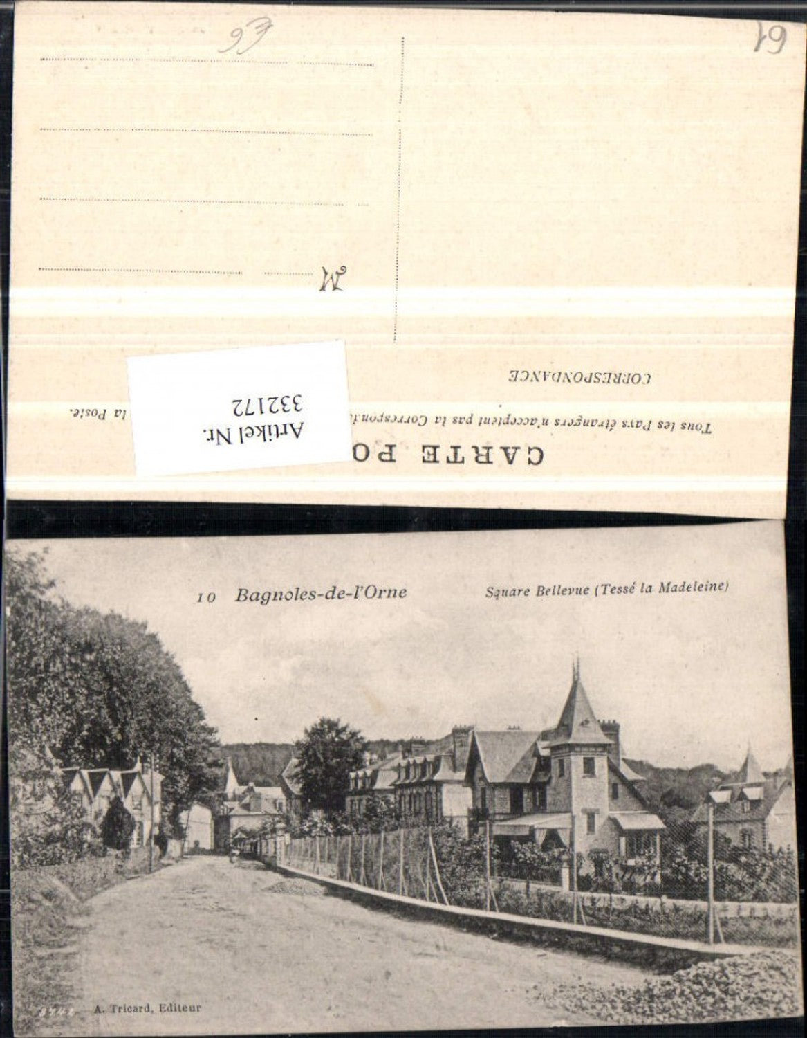 332172,Basse-Normandie Orne Bagnoles-de-l'Orne Square Bellevue Straßenansicht