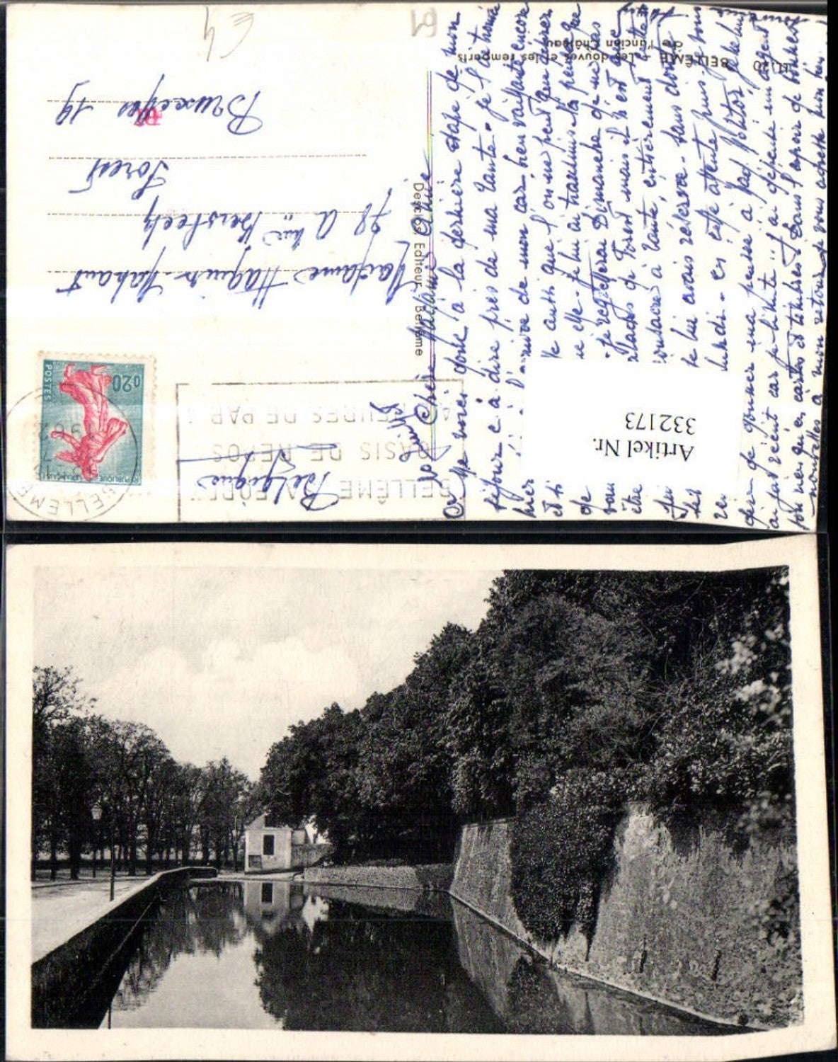 332173,Basse-Normandie Orne Belleme Les douves et les remarts de l'ancien Chateau