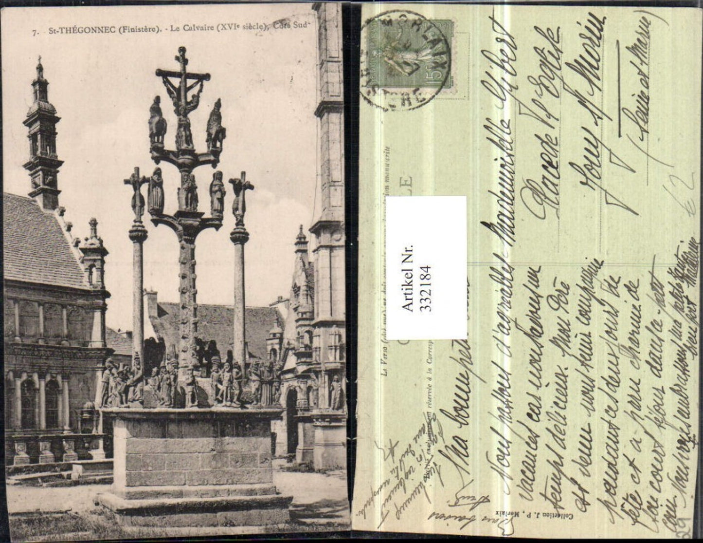 332184,Bretagne Finistere St-Thegonnec Le Calvaire Kirche