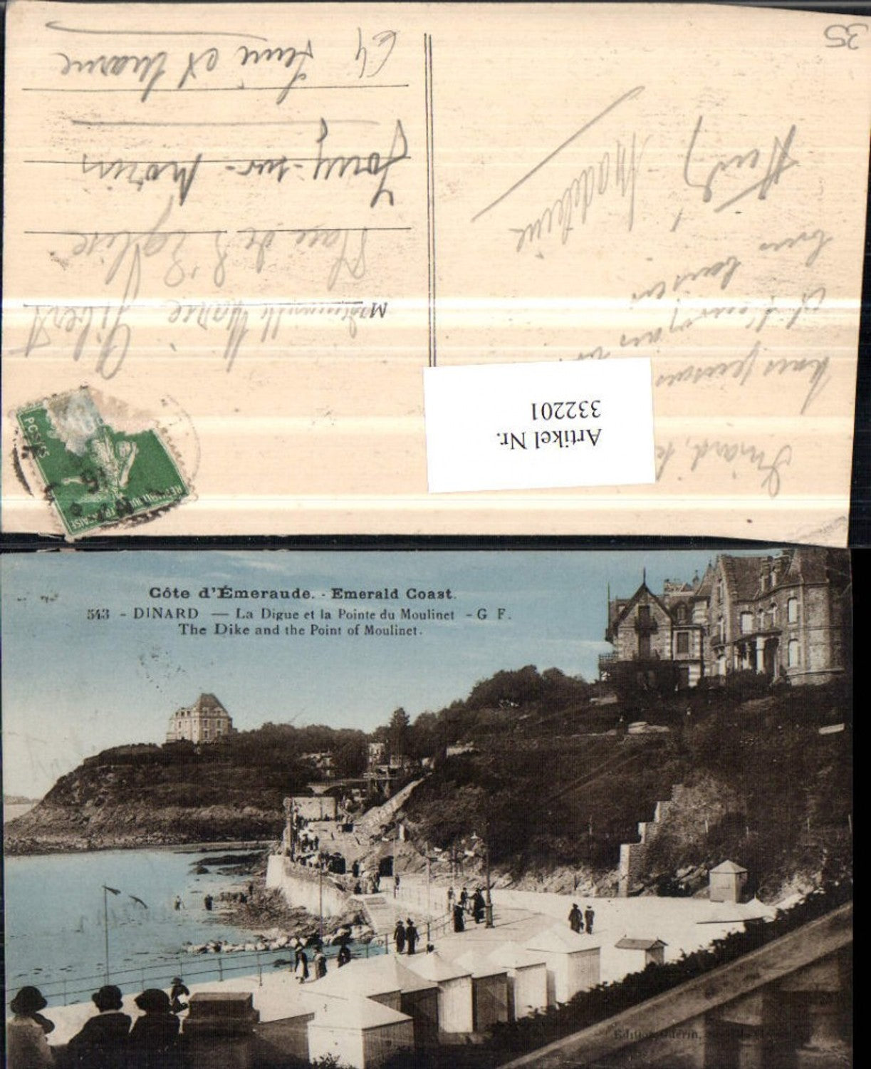332201,Bretagne Ille-et-Vilaine Dinard La Digue et la Pointe du Moulinet Küste