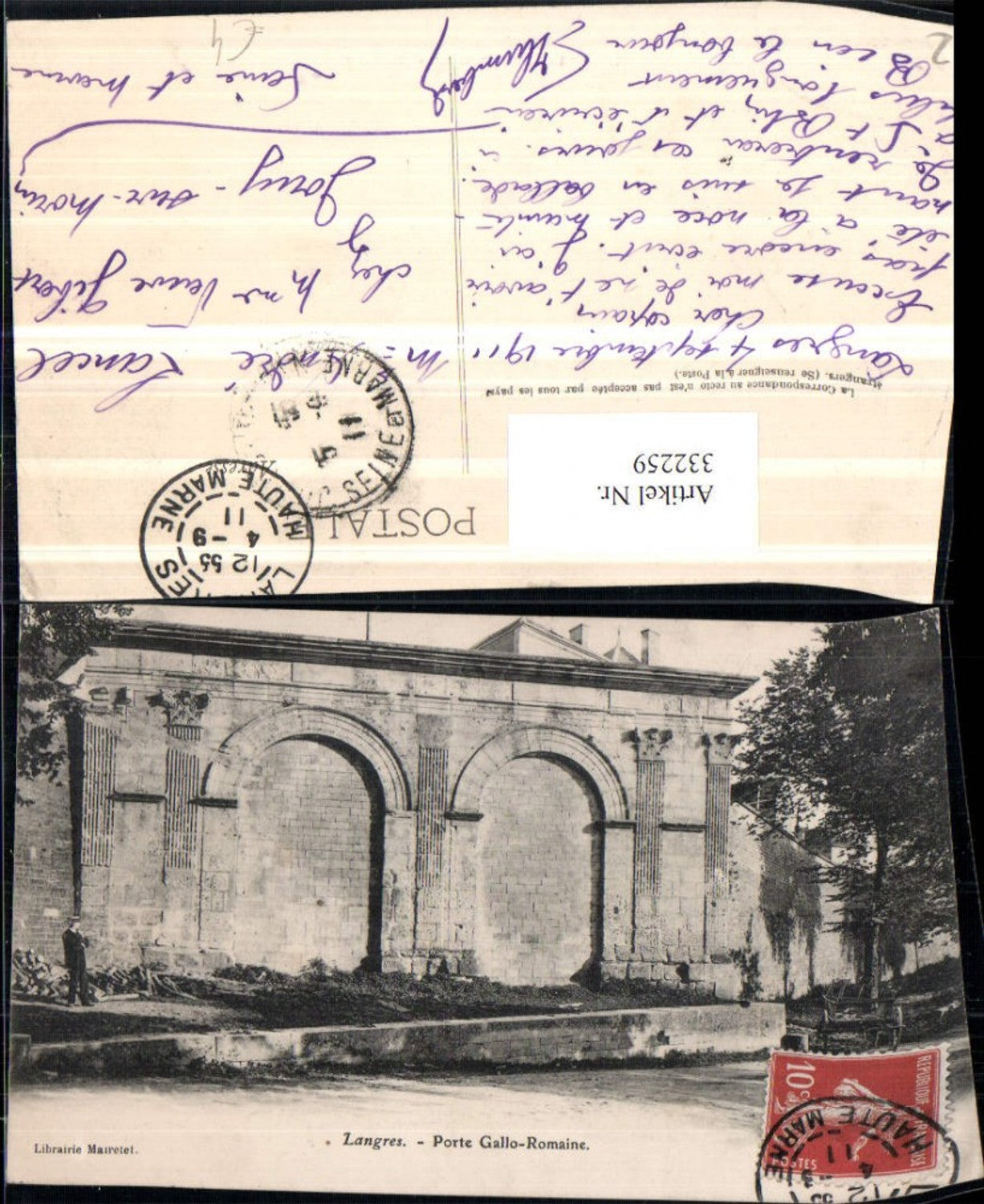 332259,Champagne-Ardenne Haute-Marne Langres Porte Gallo-Romaine