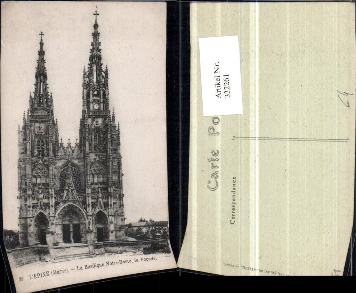 332261,Champagne-Ardenne Marne L'Epine La Basilique Notre-Dame Kirche