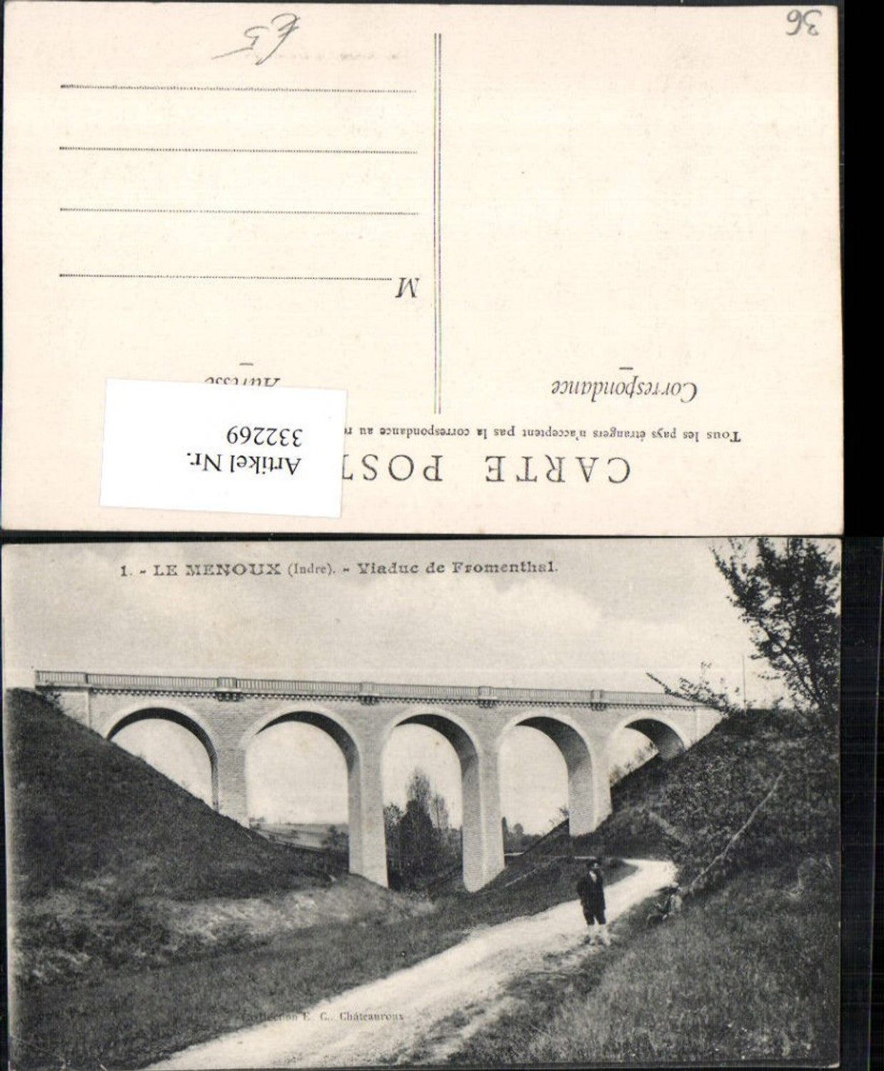 332269,Centre Indre Le Menoux Viaduc de Fromenthal Viadukt Brücke