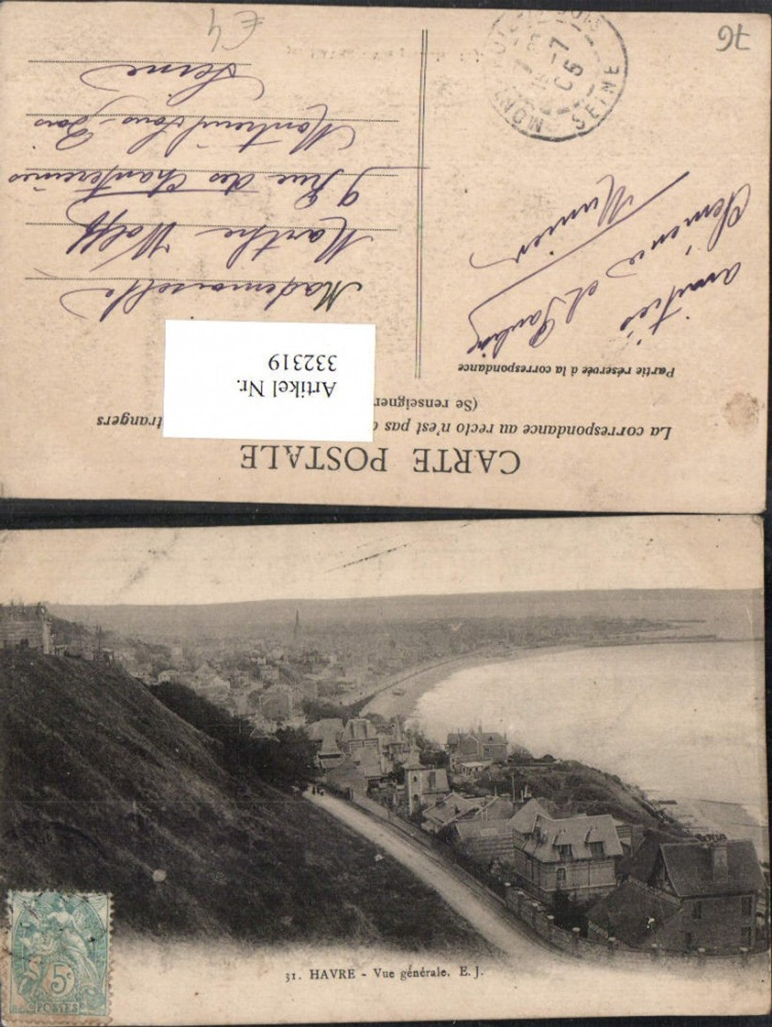 332319,Haute-Normandie Seine-Maritime Havre Vue generale Totale