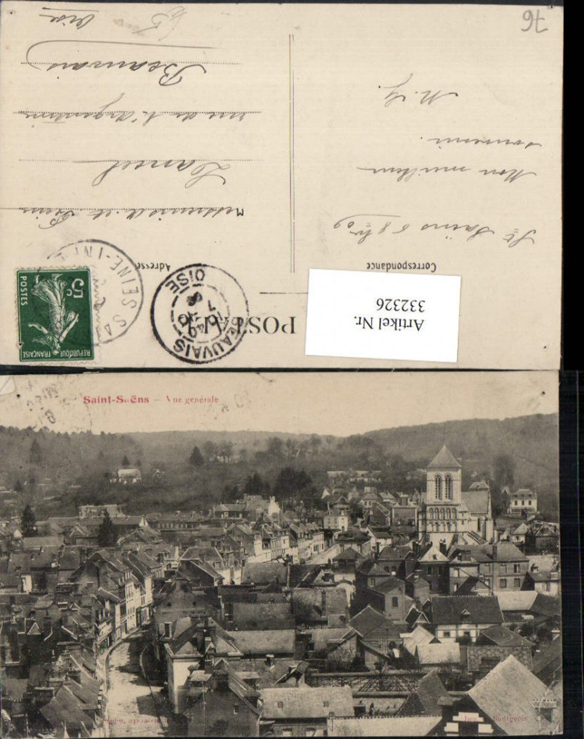332326,Haute-Normandie Seine-Maritime Saint-Saens Vue generale Totale