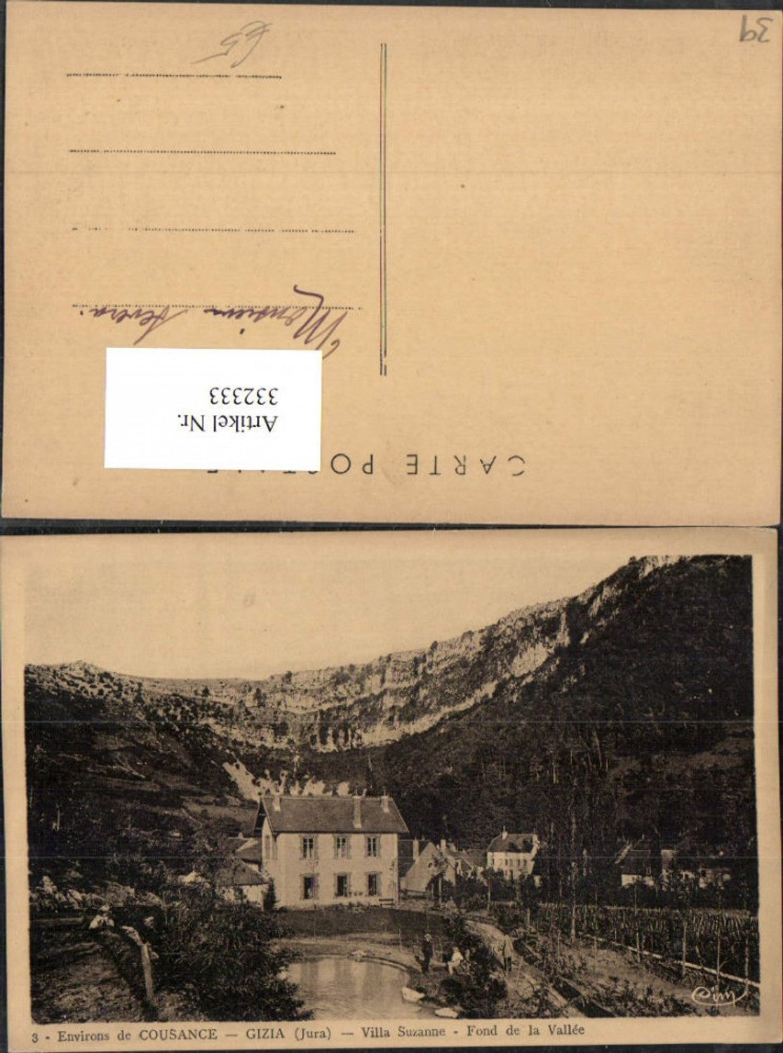 332333,Franche-Compte Jura Cousance Gizia Villa Suzanne Fond de la Vallee