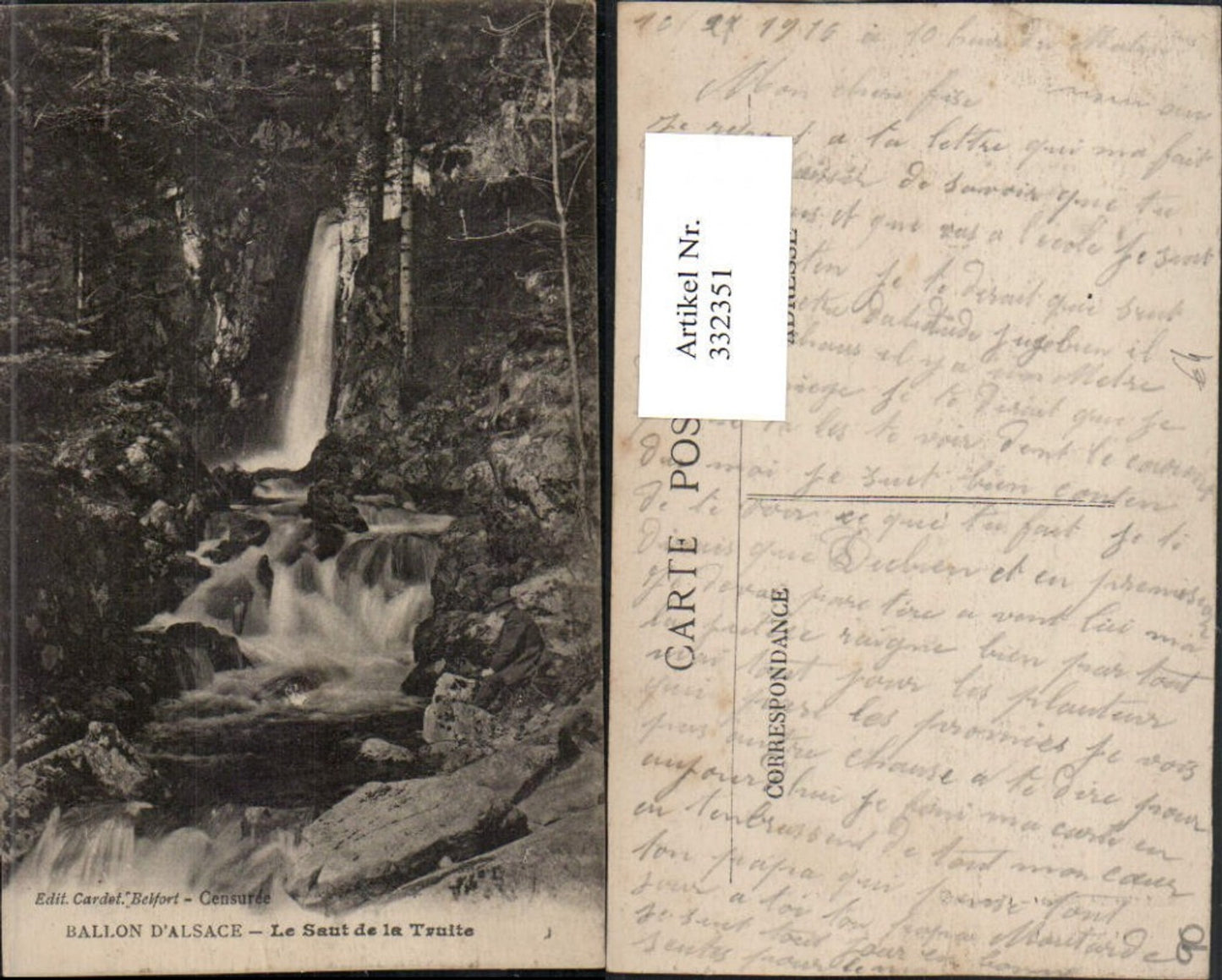 332351,Franche-Compte Territoire-de-Belfort Le Saut de la Truite Wasserfall