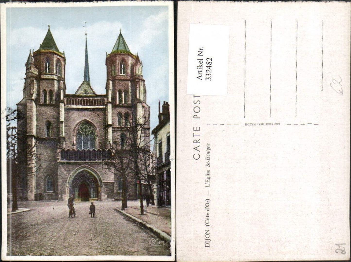 332482,Burgund Cote-Or Dijon L'Eglise St-Benigne Kirche