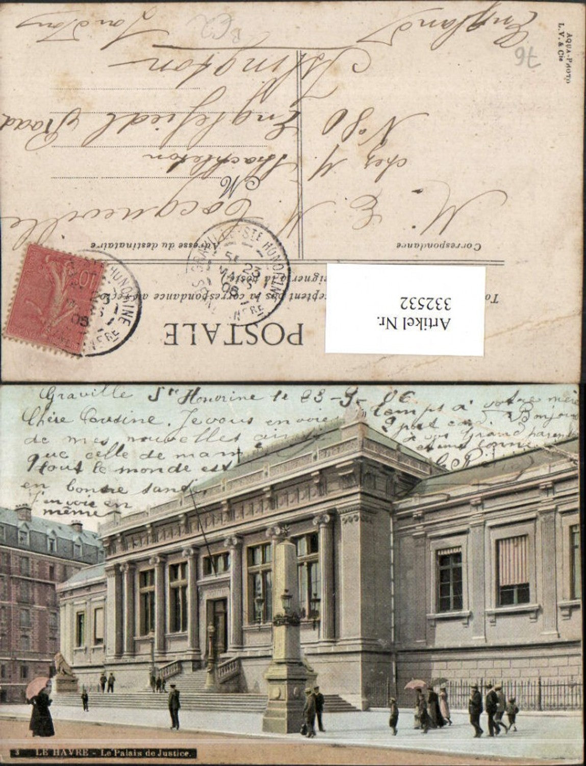 332532,Haute-Normandie Seine-Maritime Le Havre Le Palais de Justice Justizpalast