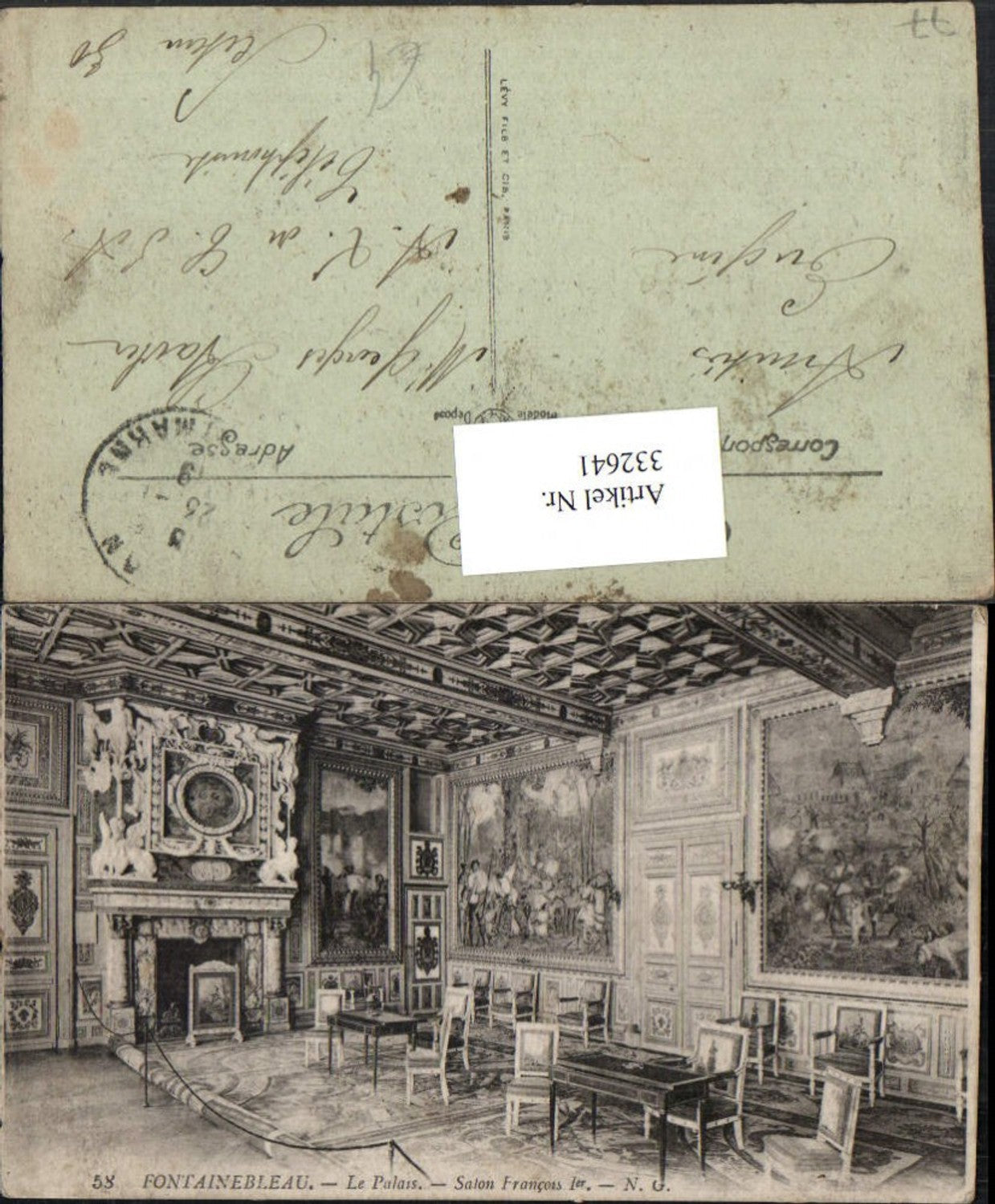 332641,Ile-de-France Seine-et-Marne Fontainebleau Palais Salon Francois Innenansicht