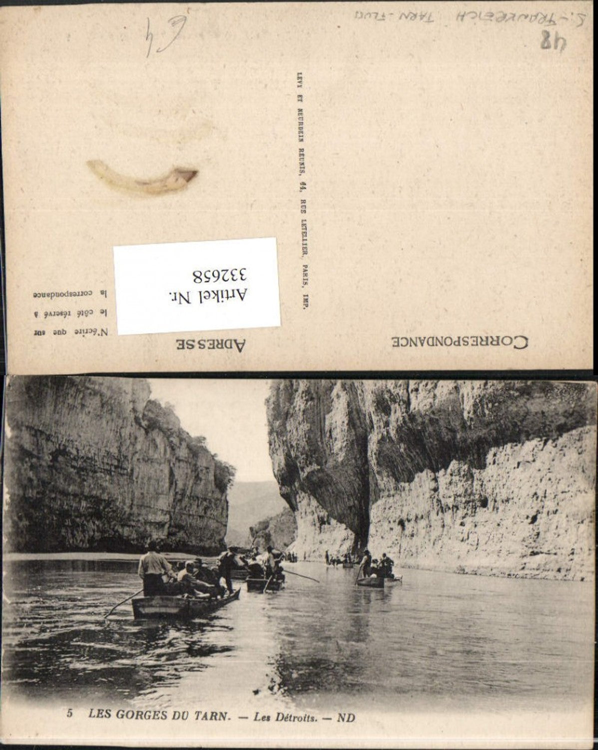 332658,Languedoc-Roussillon Lozere Les Gorges du Tarn Les Detroits Fluss Zillen Boote