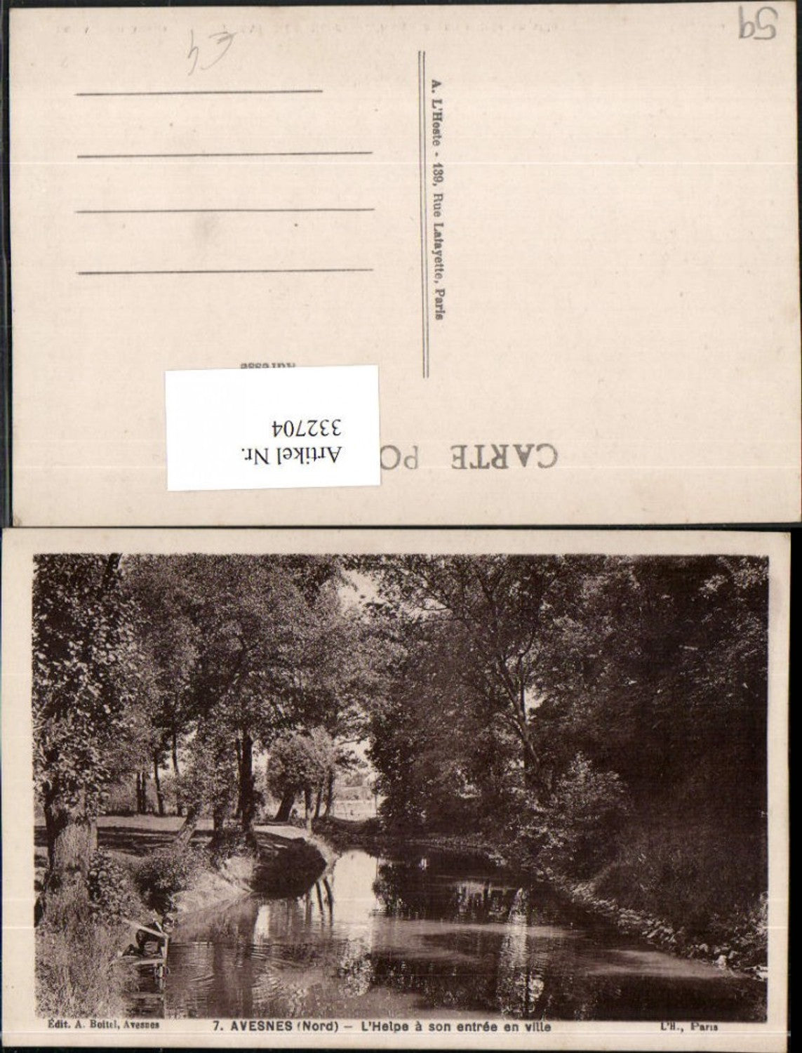 332704,Nord-Pas-de-Calais Nord Avesnes L'Helpe a son entree en ville Fluss