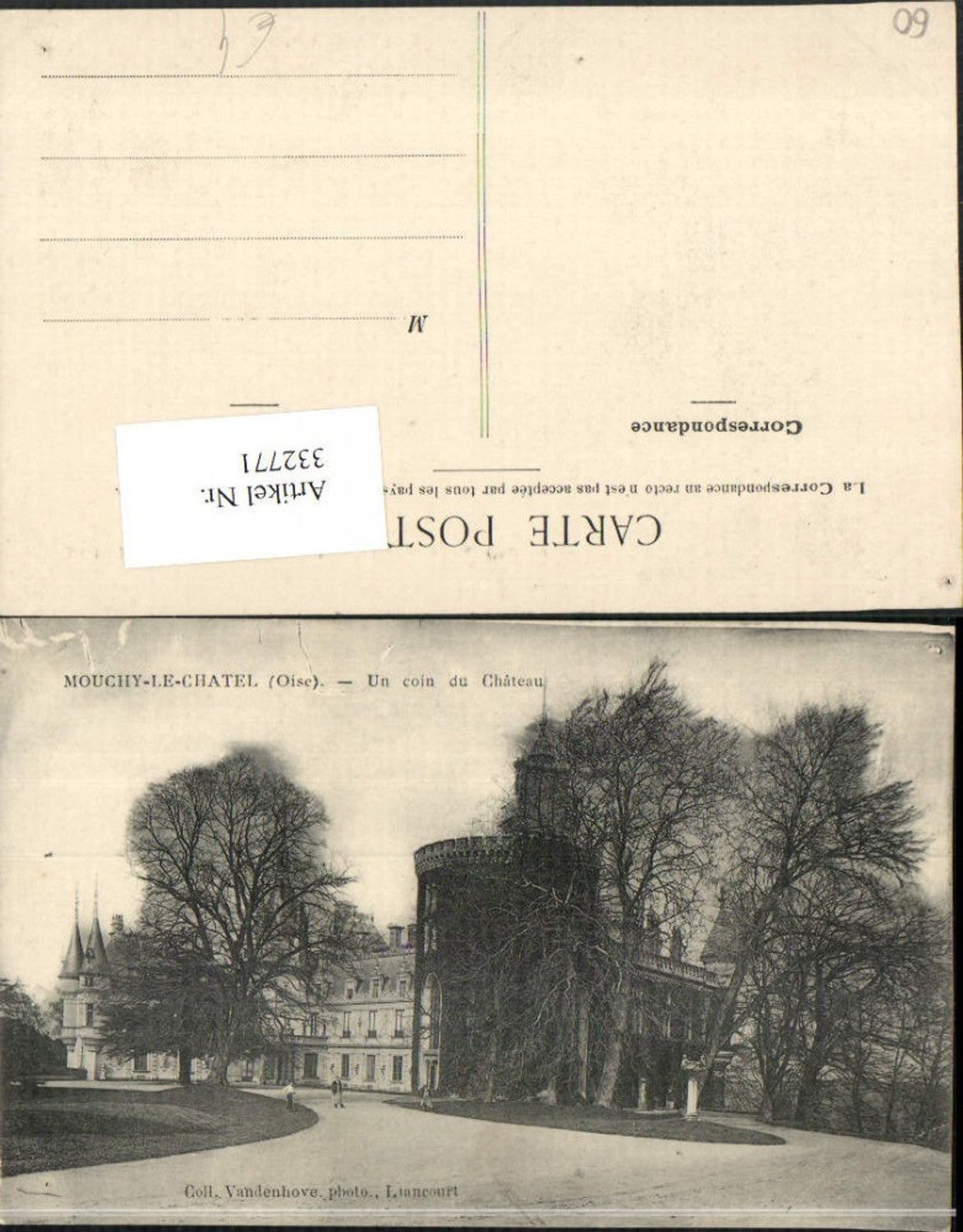 332771,Picardie Oise Mouchy-le-Chatel Un coin du Chateau Schloss