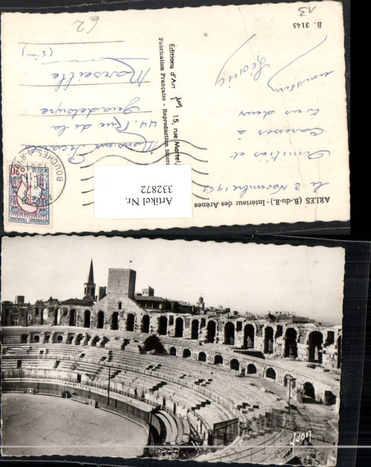 332872,Provence-Alpes-Cote-Azur Bouches-de-Rhone Arles Interieur des Arenes Arena