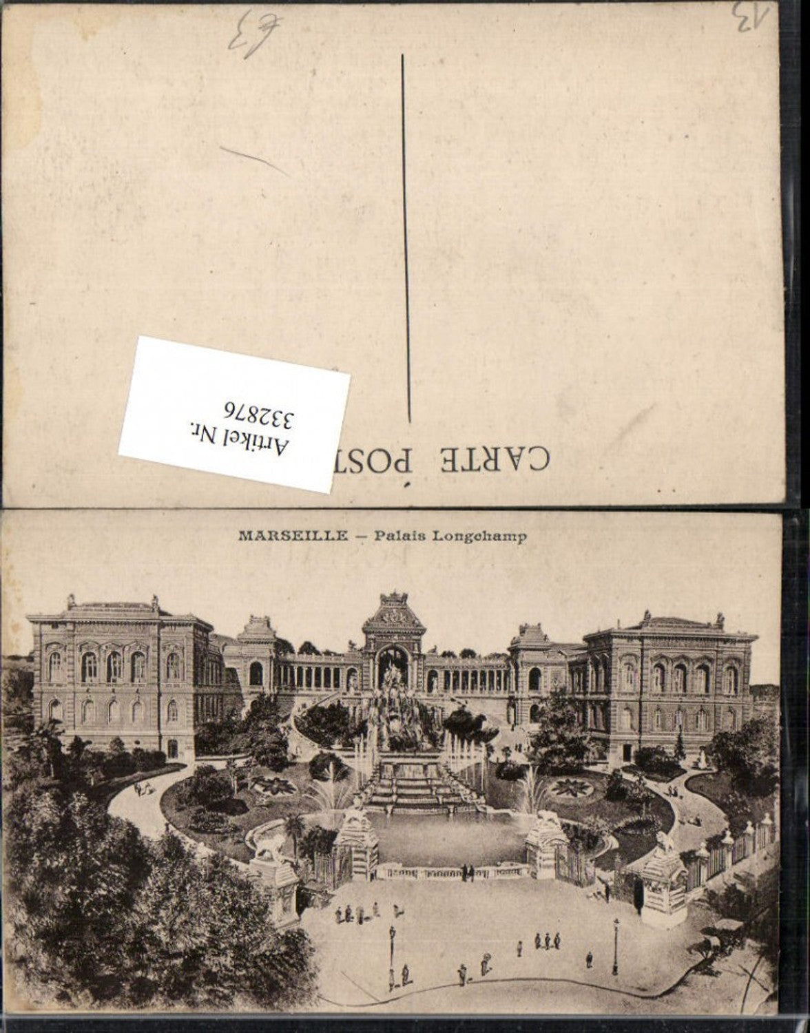 332876,Provence-Alpes-Cote-Azur Bouches-de-Rhone Marseille Palais Longchamp Castle