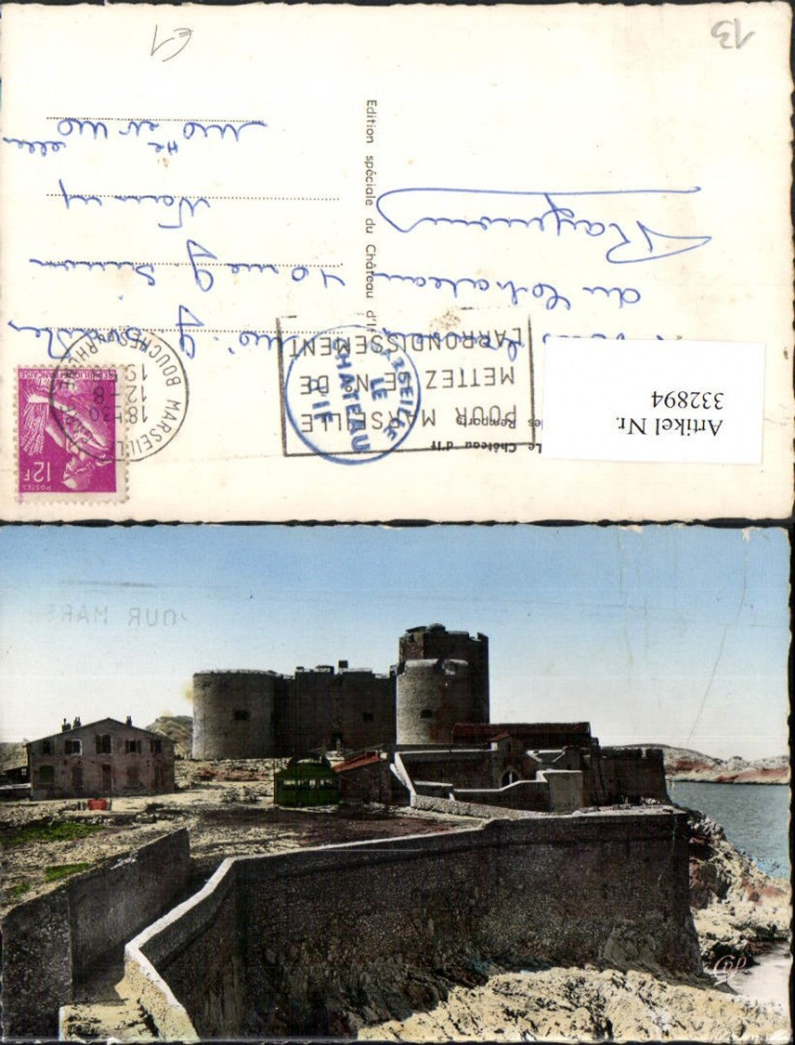 332894,Provence-Alpes-Cote-Azur Bouches-de-Rhone Marseille Le Chateau Schloss Festung