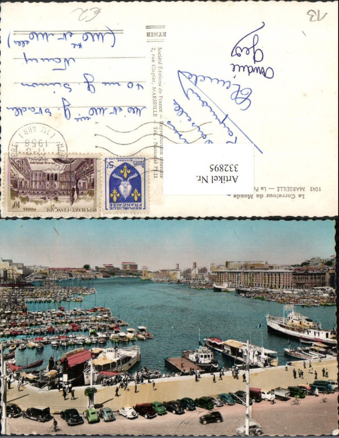 332895,Provence-Alpes-Cote-Azur Bouches-de-Rhone Marseille Le Port Hafen Boote