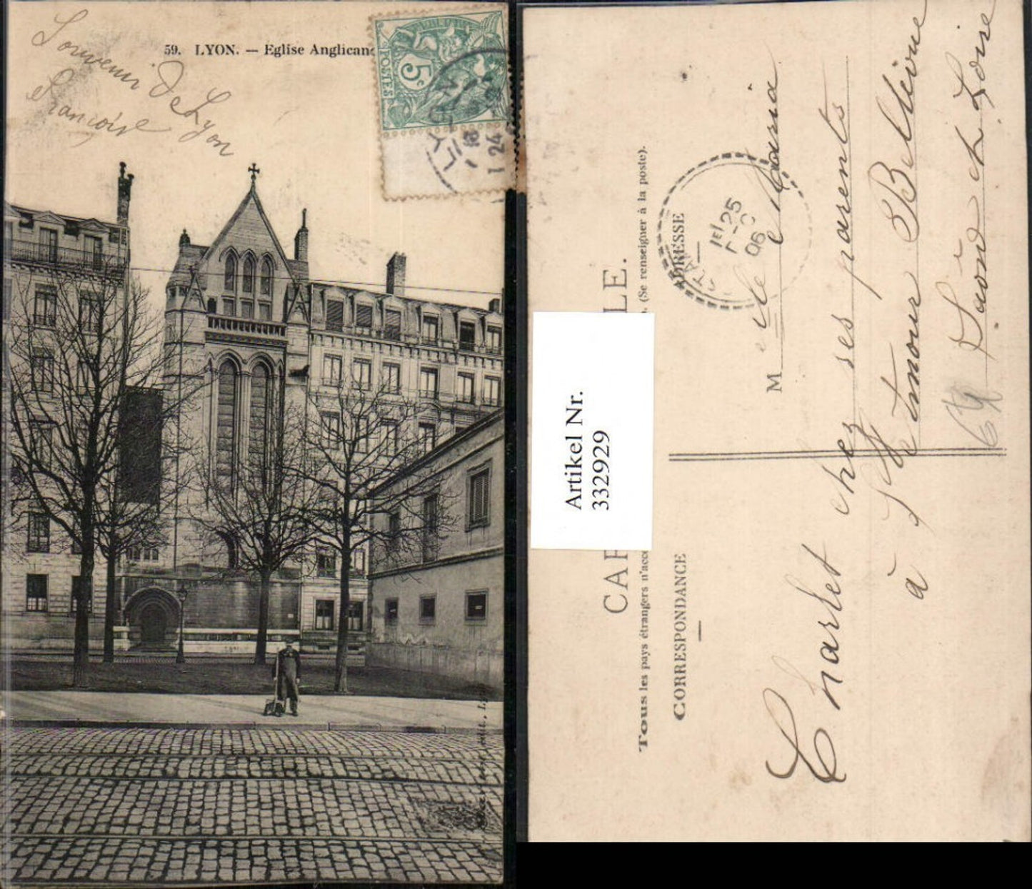 332929,Rhone-Alpes Rhone Lyon Eglise Anglicane Kirche