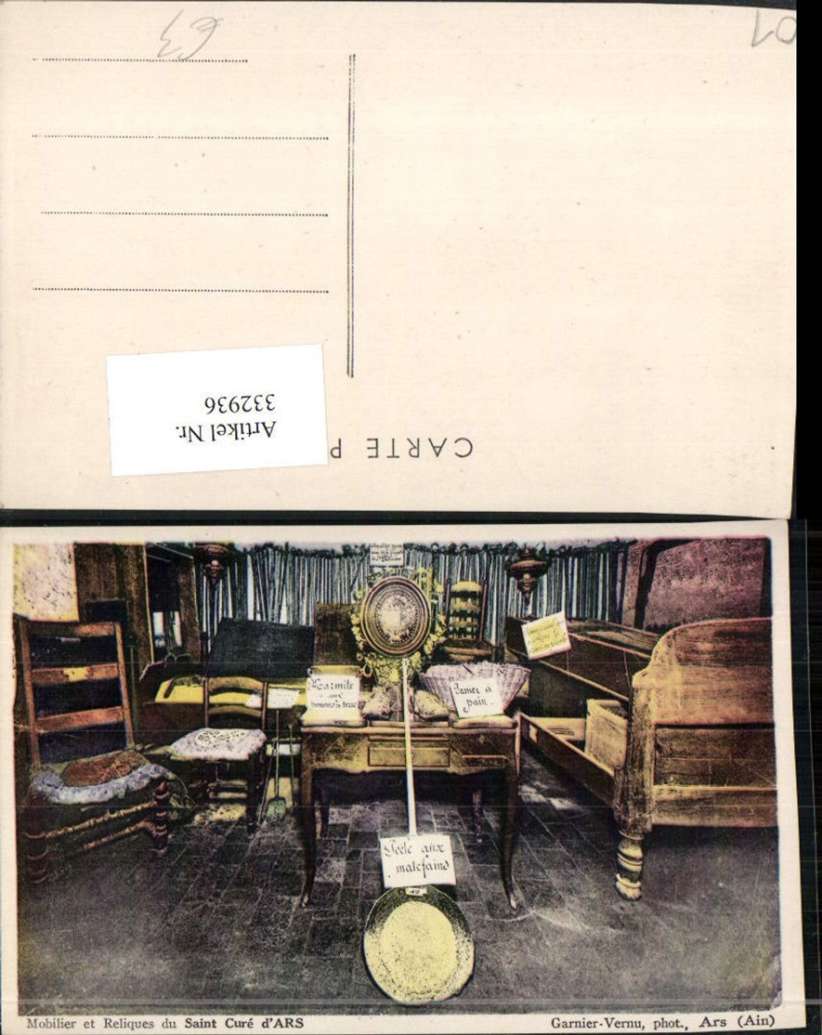 332936,Rhone-Alpes Ain Mobilier et Reliques du Saint Cure d'Ars Möbel