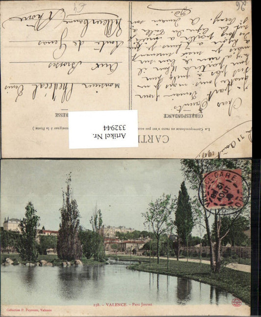 332944,Rhone-Alpes Drome Valence Parc Jouvet Park Teich