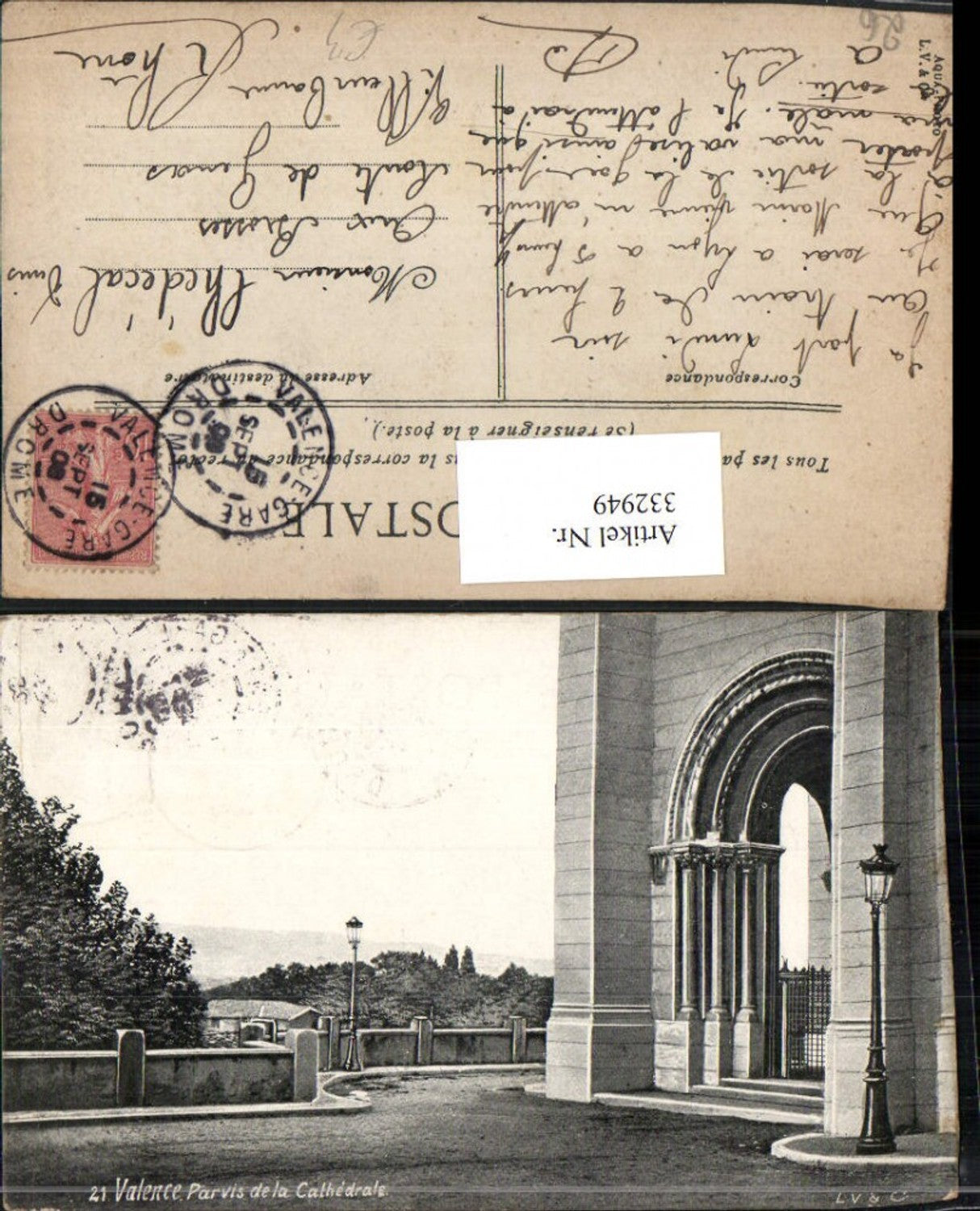 332949,Rhone-Alpes Drome Valence Parvis de la Cathedrale Kirche