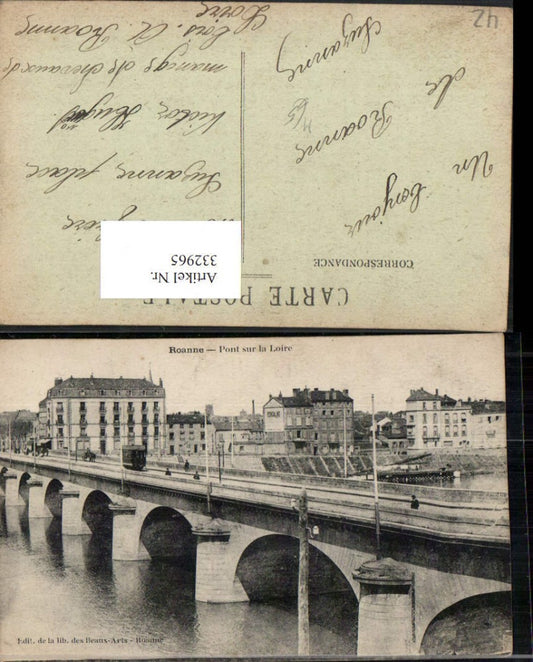 332965,Rhone-Alpes Loire Roanne Pont sur la Loire Brücke