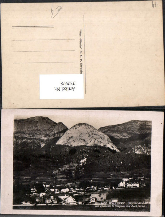 332978,Rhone-Alpes Haute-Savoie Lac d'Annecy Vue generale le Chapeau et le Mont-Baron Totale