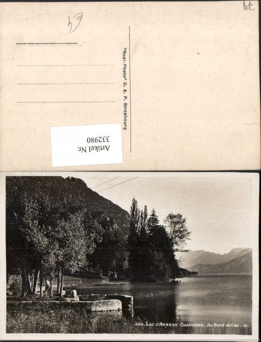 332980,Rhone-Alpes Haute-Savoie Lac d'Annecy Chavoires Au Brod du Lac See Partie