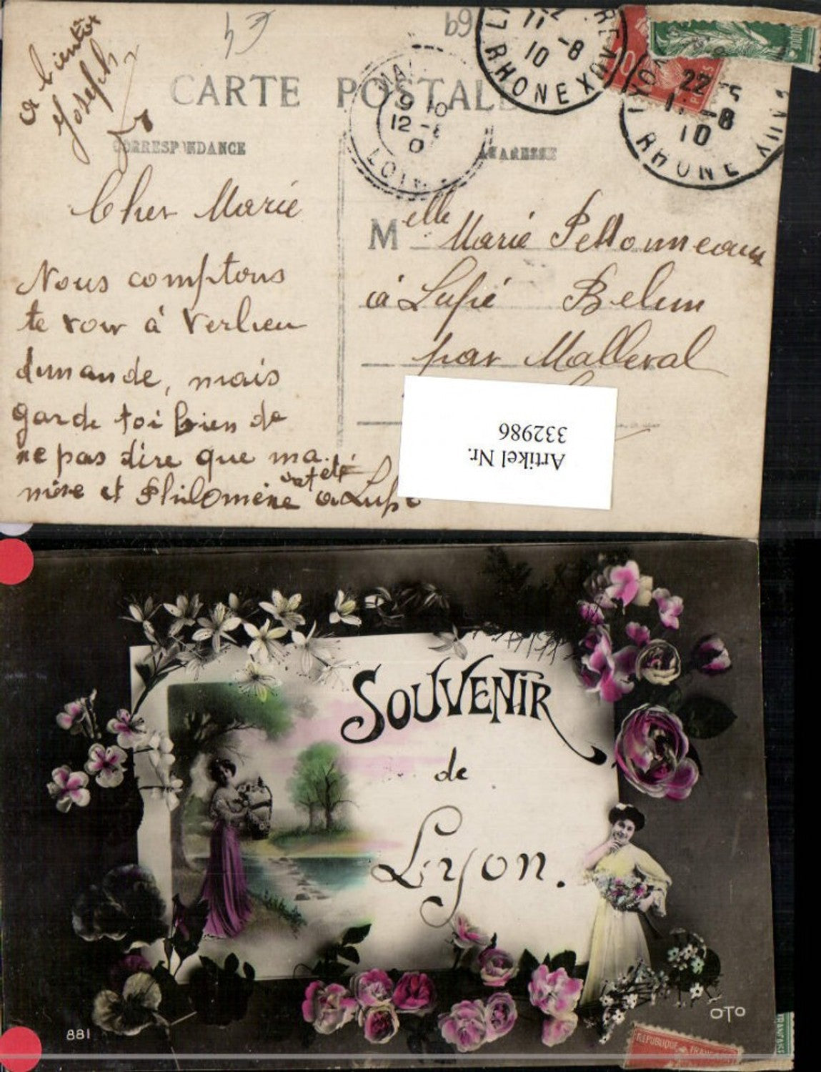 332986,Rhone-Alpes Rhone Lyon Frauen Kleider Blumen Rosen