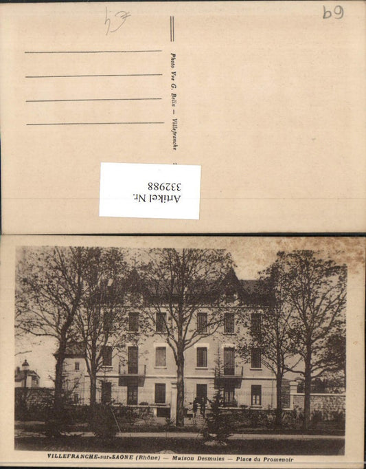 332988,Rhone-Alpes Rhone Villefranche-sur-Saone Place Promenoir Maison Desmules Haus