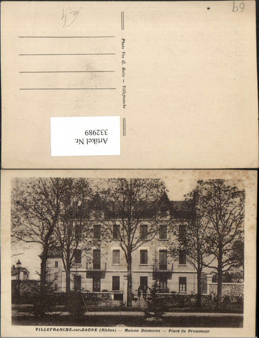 332989,Rhone-Alpes Rhone Villefranche-sur-Saone Place Promenoir Maison Desmules Haus