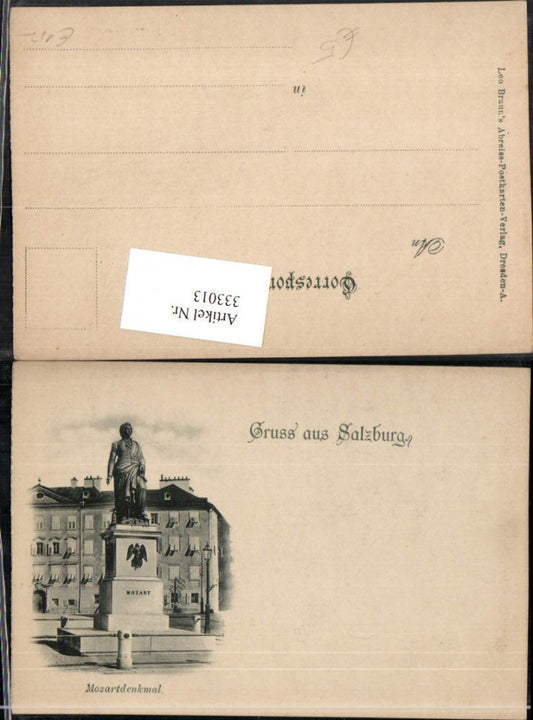 333013,Gruß aus Salzburg Mozart-Denkmal