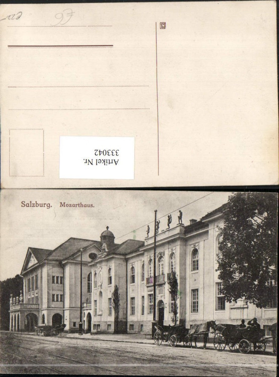 333042,Salzburg Mozarthaus Kutschen