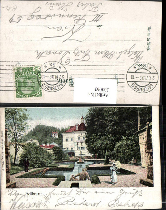 333063,Salzburg Hellbrunn Wasserspiele pub Schneider & Lux 10292