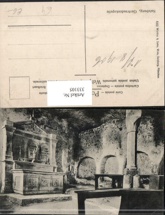 333105,Salzburg Gertraudenkapelle Kapelle Innenansicht